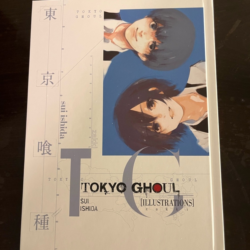 Manga Tokyo Ghoul Illustrations - Blue and White